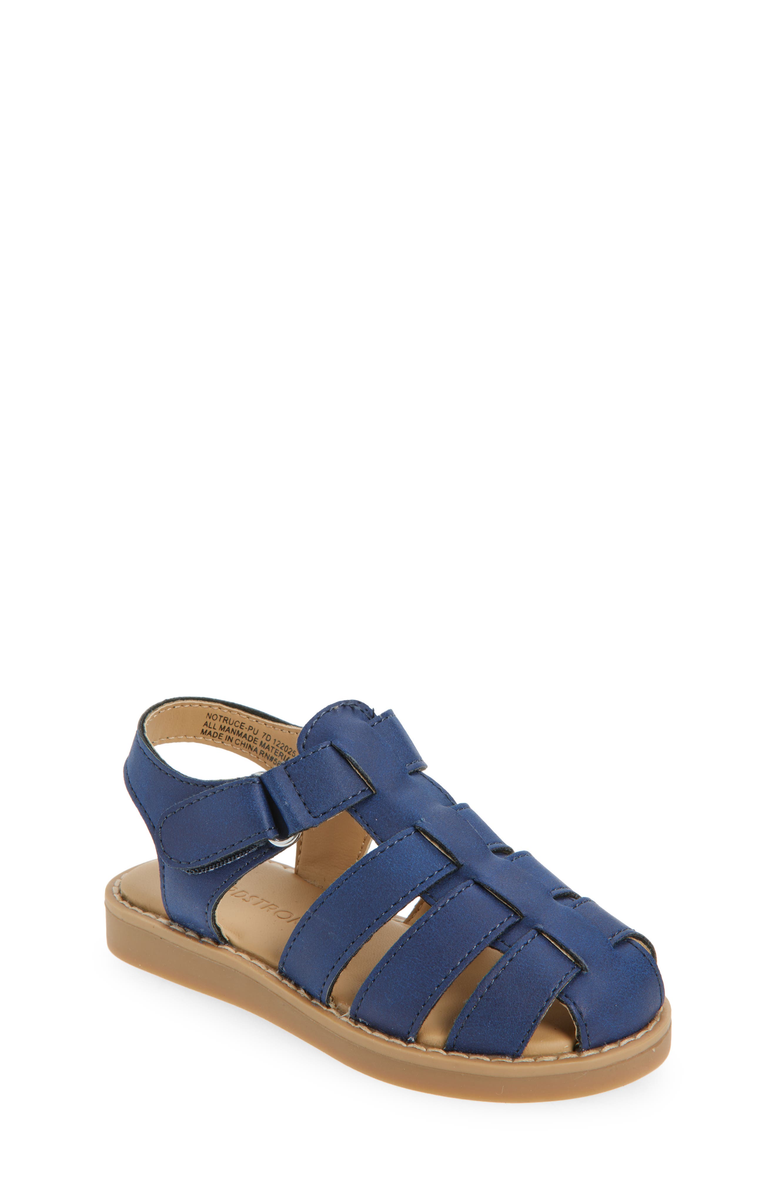 Nordstrom Kids' Truce Fisherman Sandal, Main, color, Navy