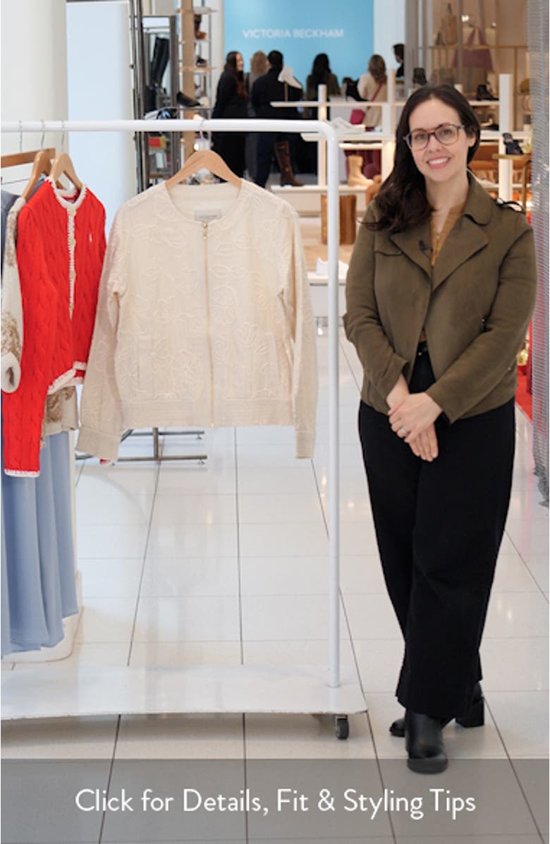 Floral Embroidered Jacket, sales video thumbnail