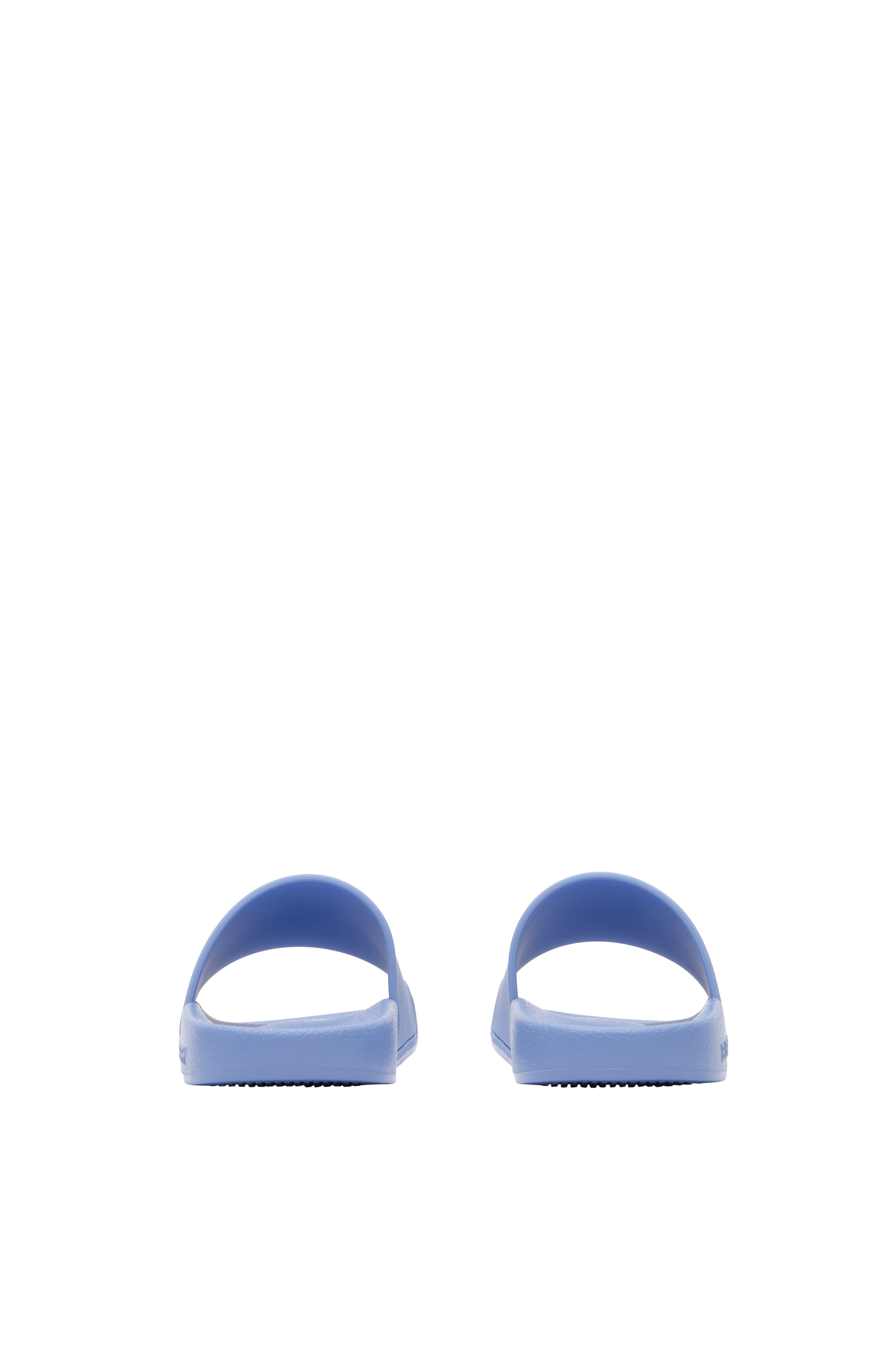 Burberry Knight Stamp Slides, Alternate, color, Cornflower Blue/Charcoal Blue