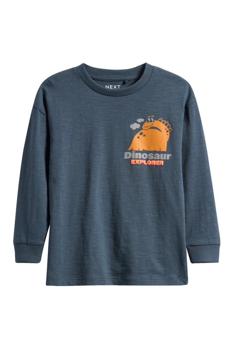 Kids' Dinosaur Graphic T-Shirt, Main, color, GREY