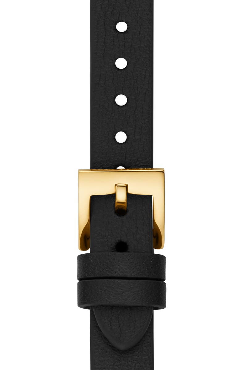 Tory Burch Miller Leather 20mm Apple Watch<sup>®</sup> Watchband, Alternate, color, 