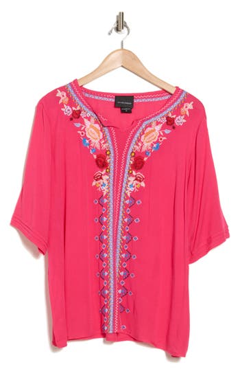 FORGOTTEN GRACE FORGOTTEN GRACE EMBROIDERED BLOUSE