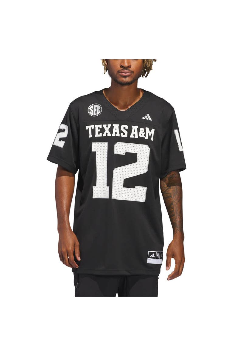 Men's adidas  Black Texas A&M Aggies Alternate Premier Strategy Jersey, Alternate, color, Black