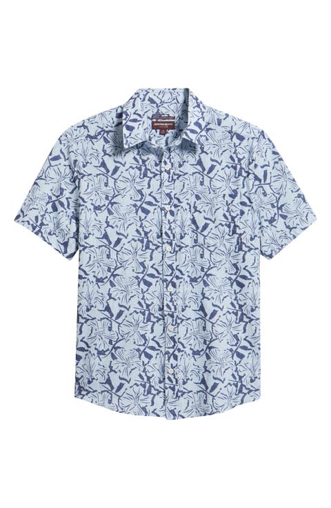 Hampton Stretch Cotton Short Sleeve Button-Up Shirt