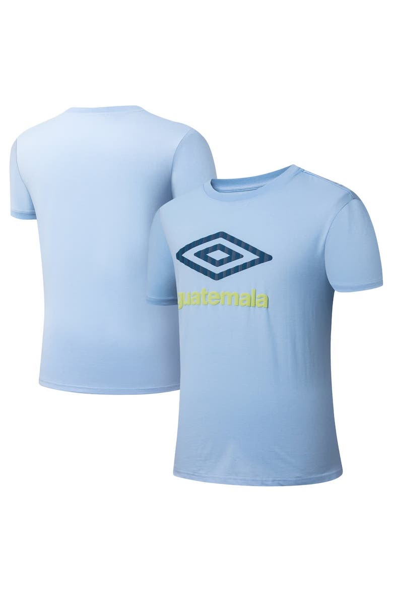 Men's Umbro Light Blue Guatemala National Team 2025 T-Shirt, Alternate, color, Light Blue
