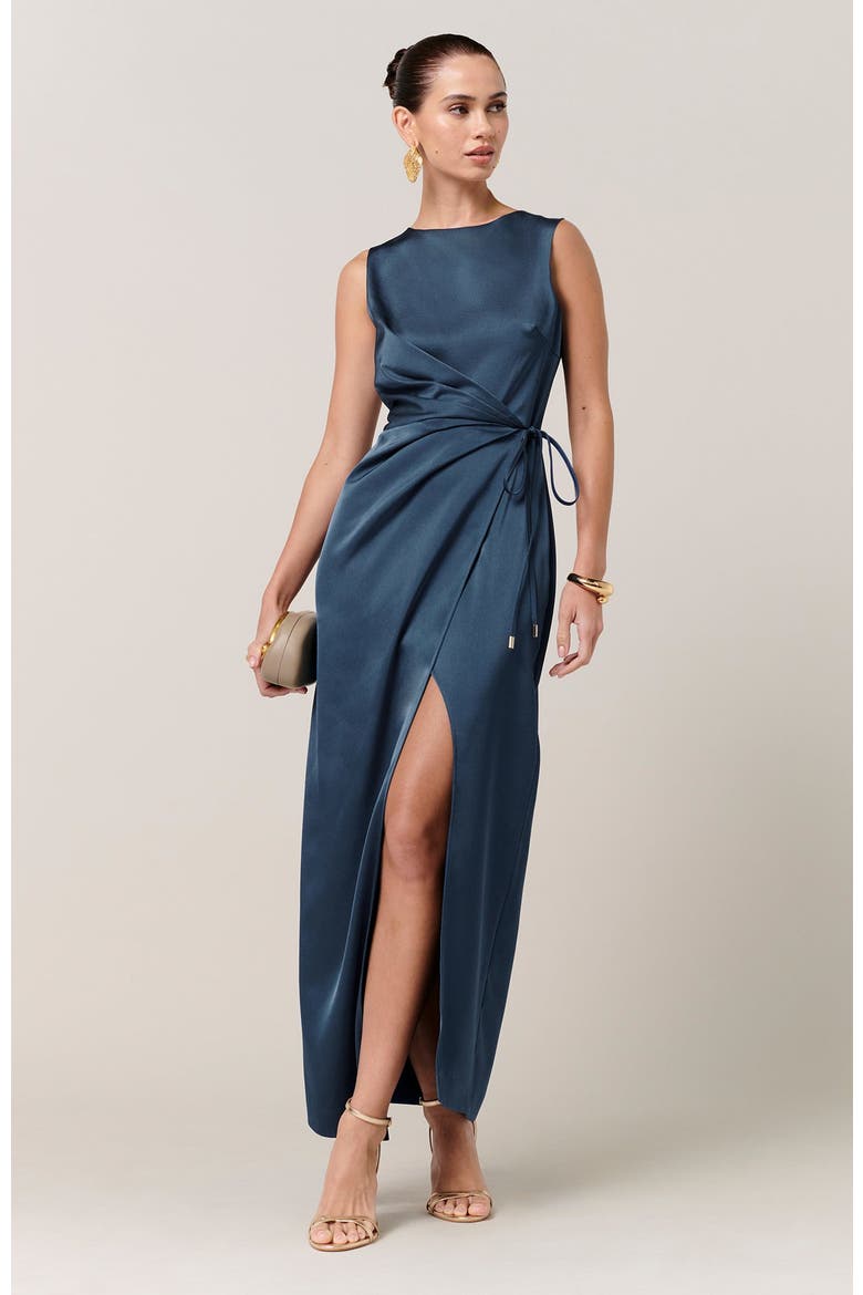 Shona Midi Dress, Alternate, color, Deep Blue