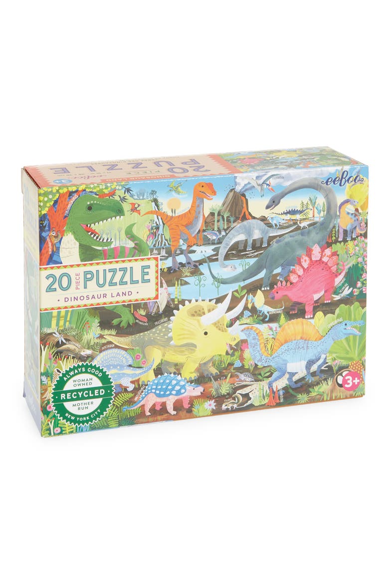 Dinosaur Land 20-Piece Puzzle, Main, color, NO COLOR