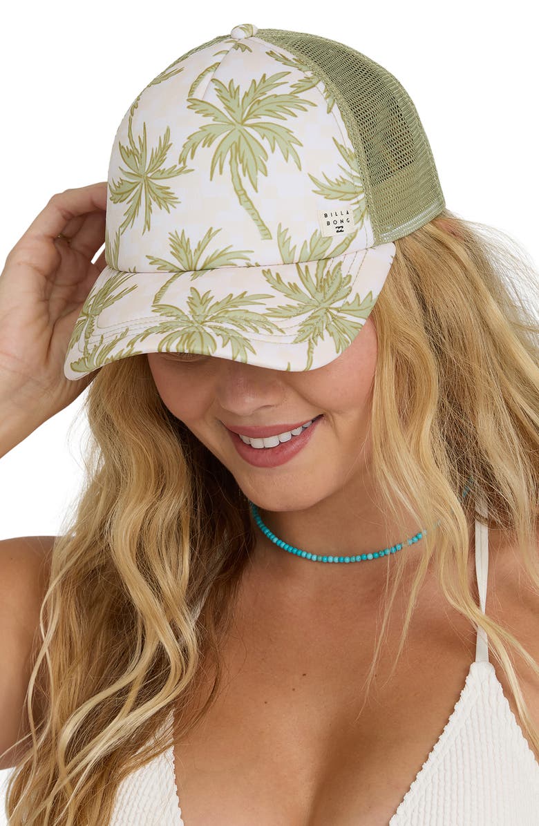 Billabong Heritage Mash-Up Trucker Hat, Alternate, color, Cactus