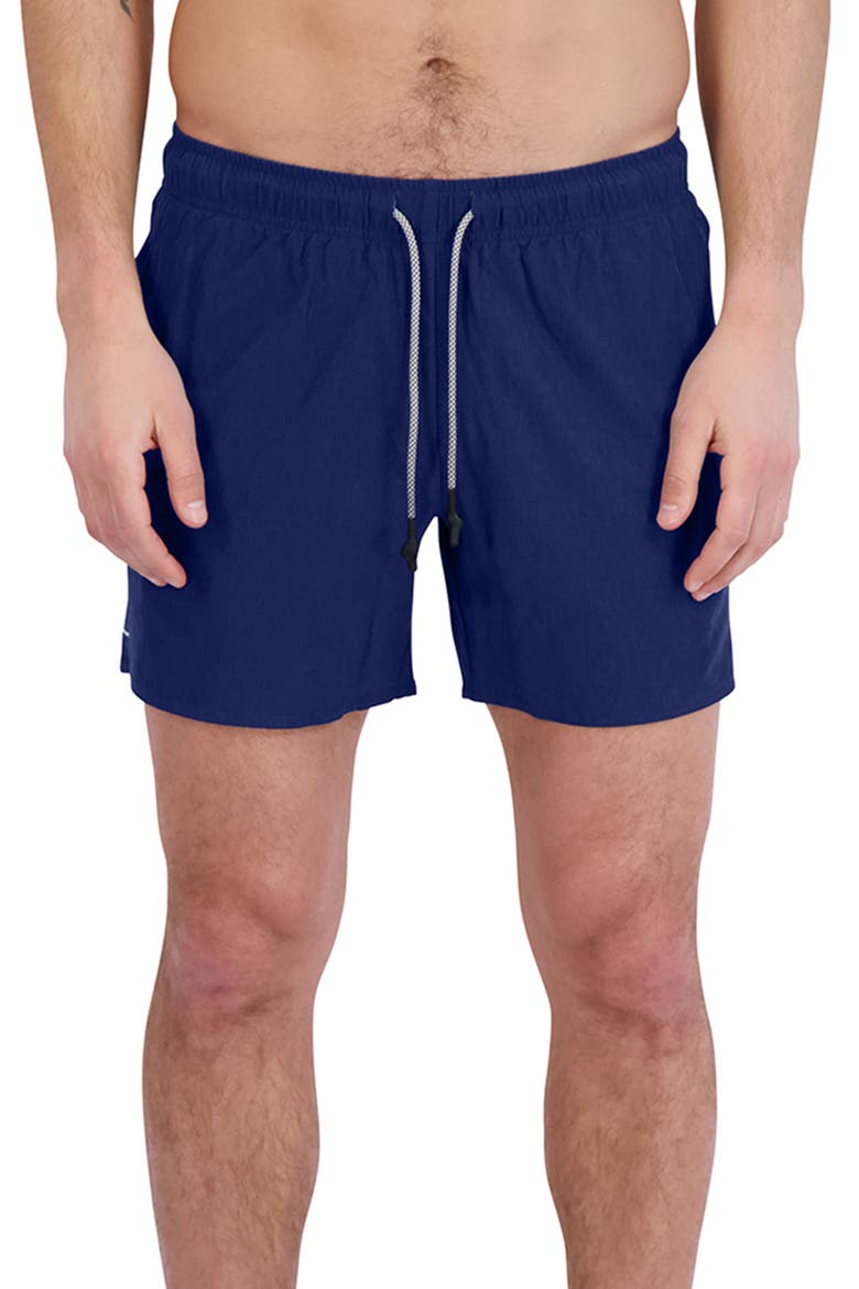 StretchTex Volley Swim Shorts, Main, color, GOODLIFE NAVY