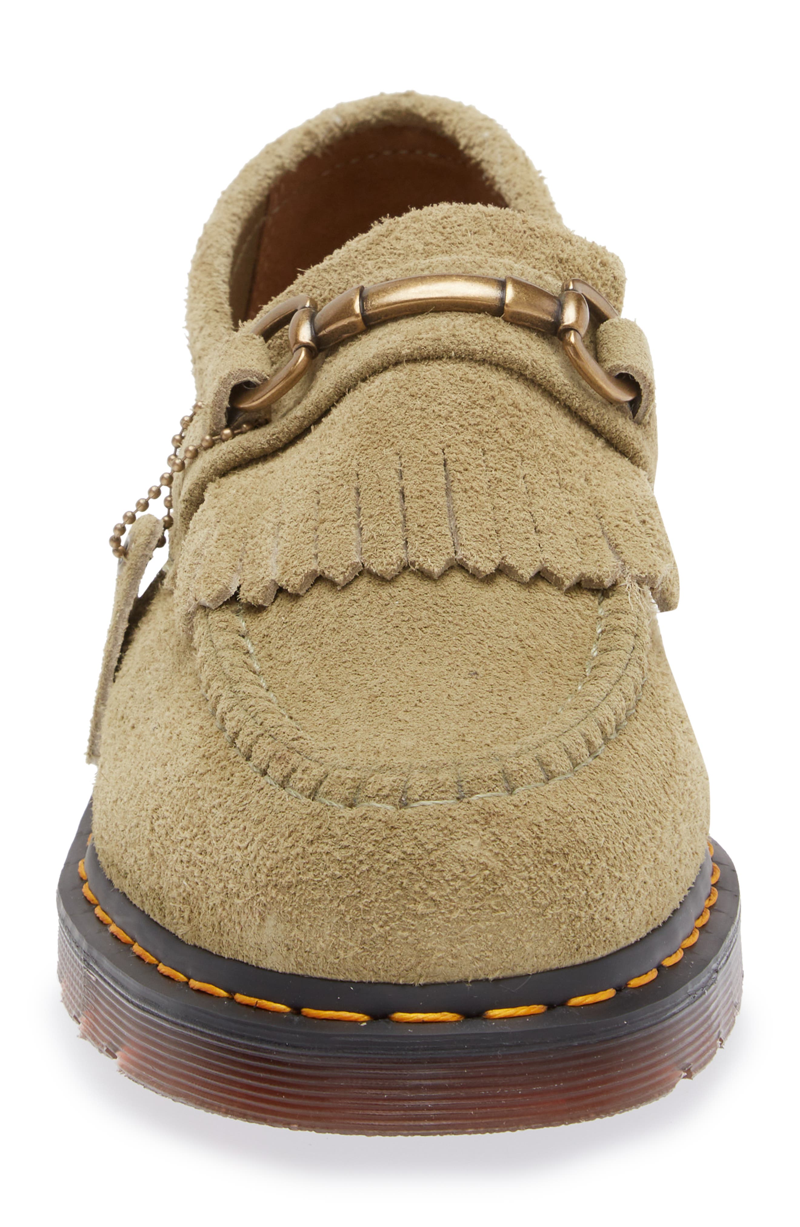Adrian Snaffle Kiltie Loafer, Alternate, color, PALE OLIVE DESERT OASIS SUEDE