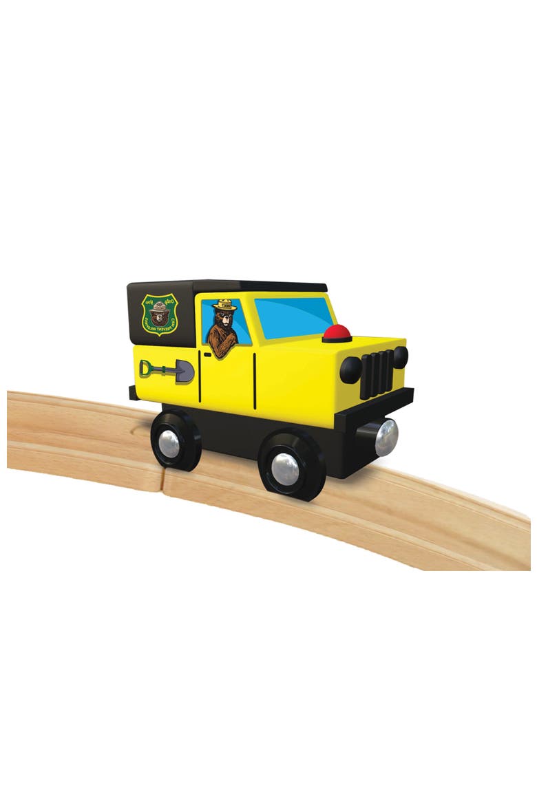 Smokey Bear Jeep Wood Toy Train, Alternate, color, Multicolor