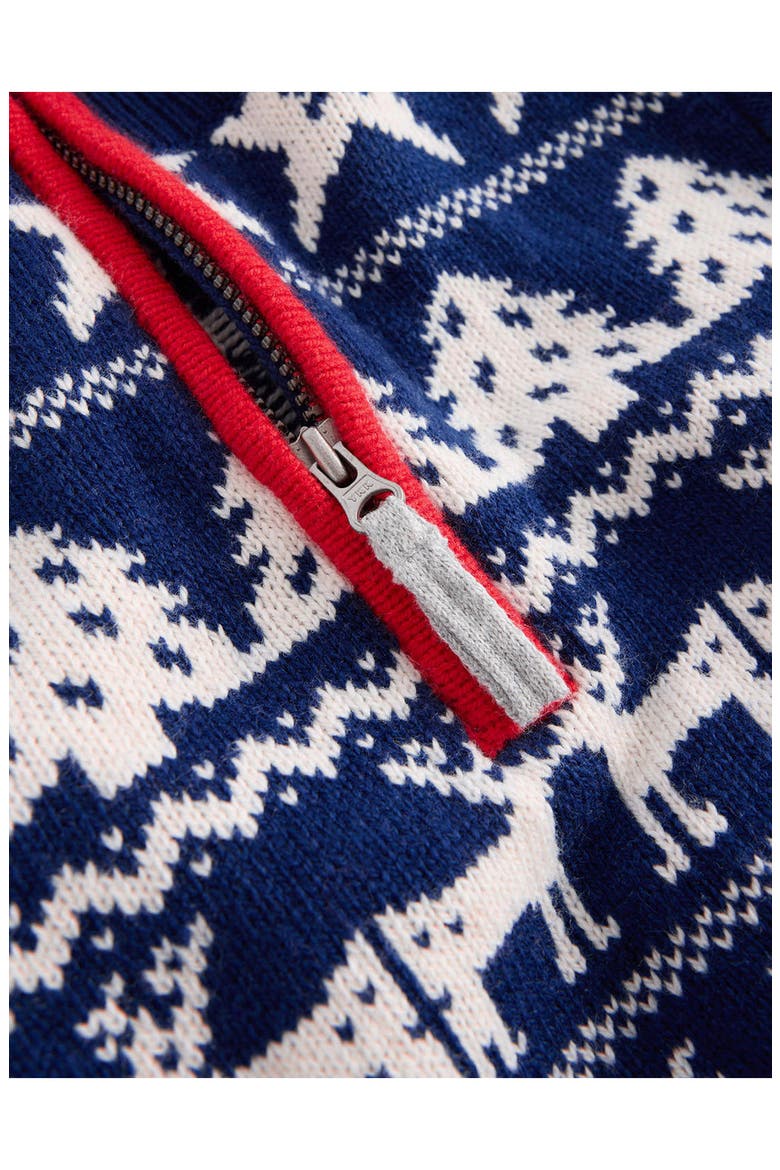 Kids' Fair Isle Half Zip Sweater, Alternate, color, FESTIVE
