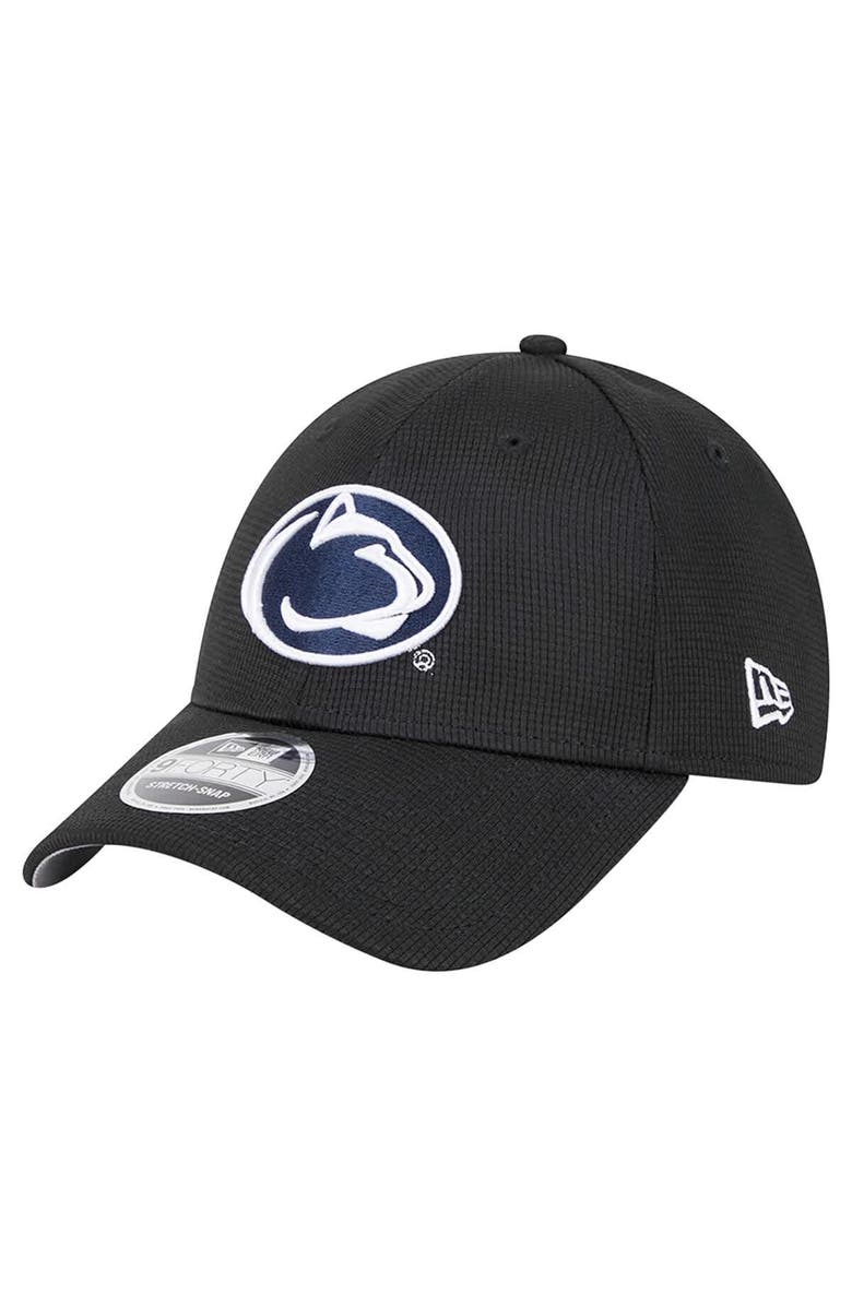 New Era Men's New Era Black Penn State Nittany Lions Pivot 9FORTY Stretch-Snap Adjustable Hat, Main, color, Black