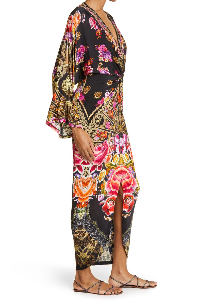 Camilla Dance with Duende Floral Print Long Sleeve Maxi Dress, Alternate, color, 