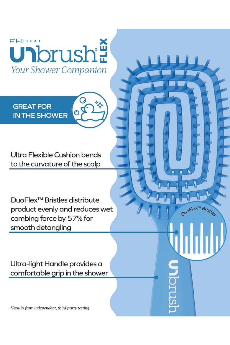 Flex Detangling Brush, Alternate, color, Blue
