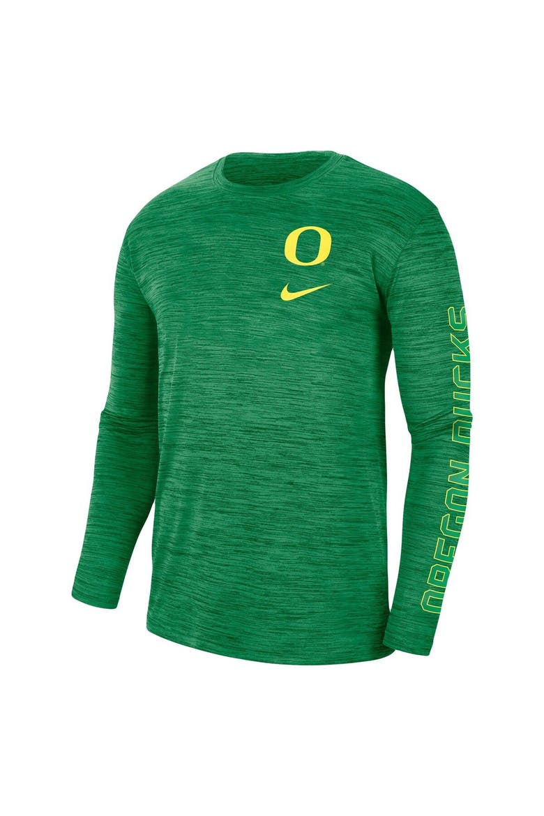 Men's Nike Green Oregon Ducks Velocity Legend Team Performance Long Sleeve T-Shirt, Alternate, color, Green