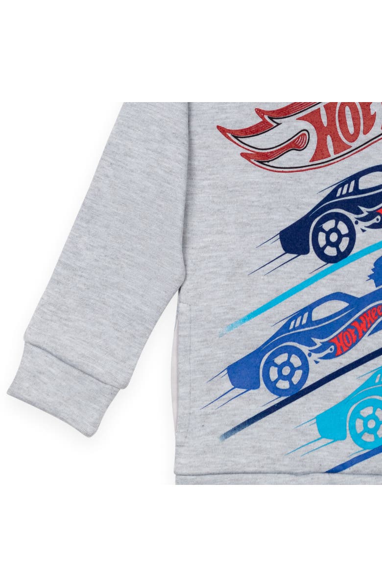 Hot Wheels Pullover Hoodie, Alternate, color, Heather Grey