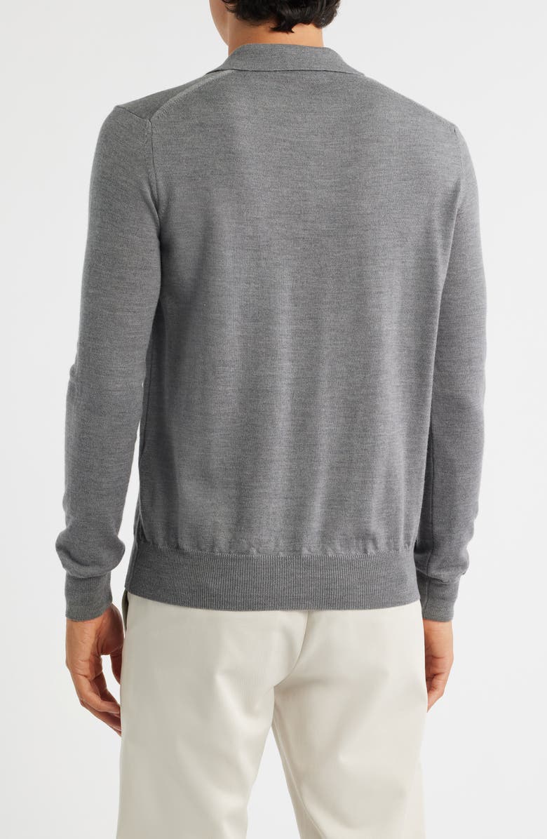 Aurélien Long Sleeve Cashwool<sup>®</sup> Polo Sweater, Alternate, color, Dark Grey