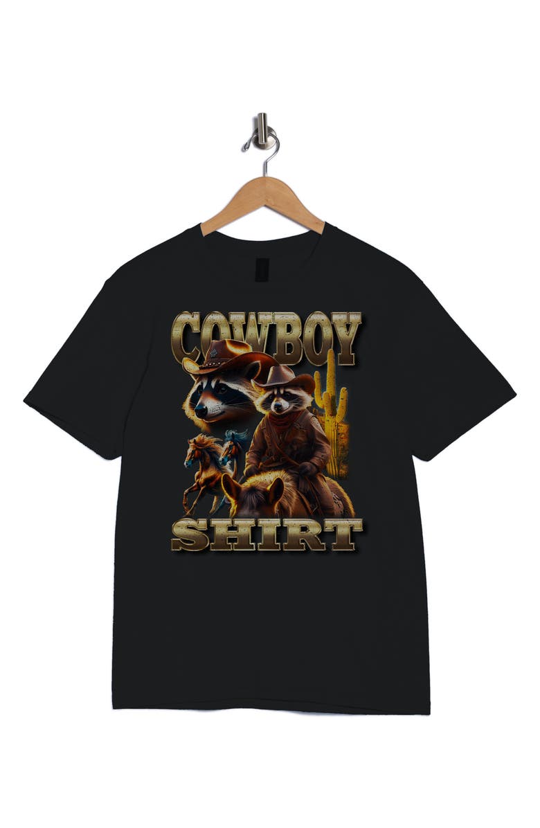 Monster Digital Bootleg Cowboy Graphic T-Shirt, Alternate, color, Black