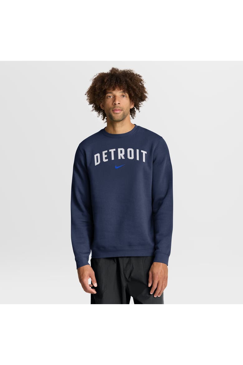 Men's Nike Navy Detroit Tigers City Connect Club Sweatshirt, Main, color, Navy