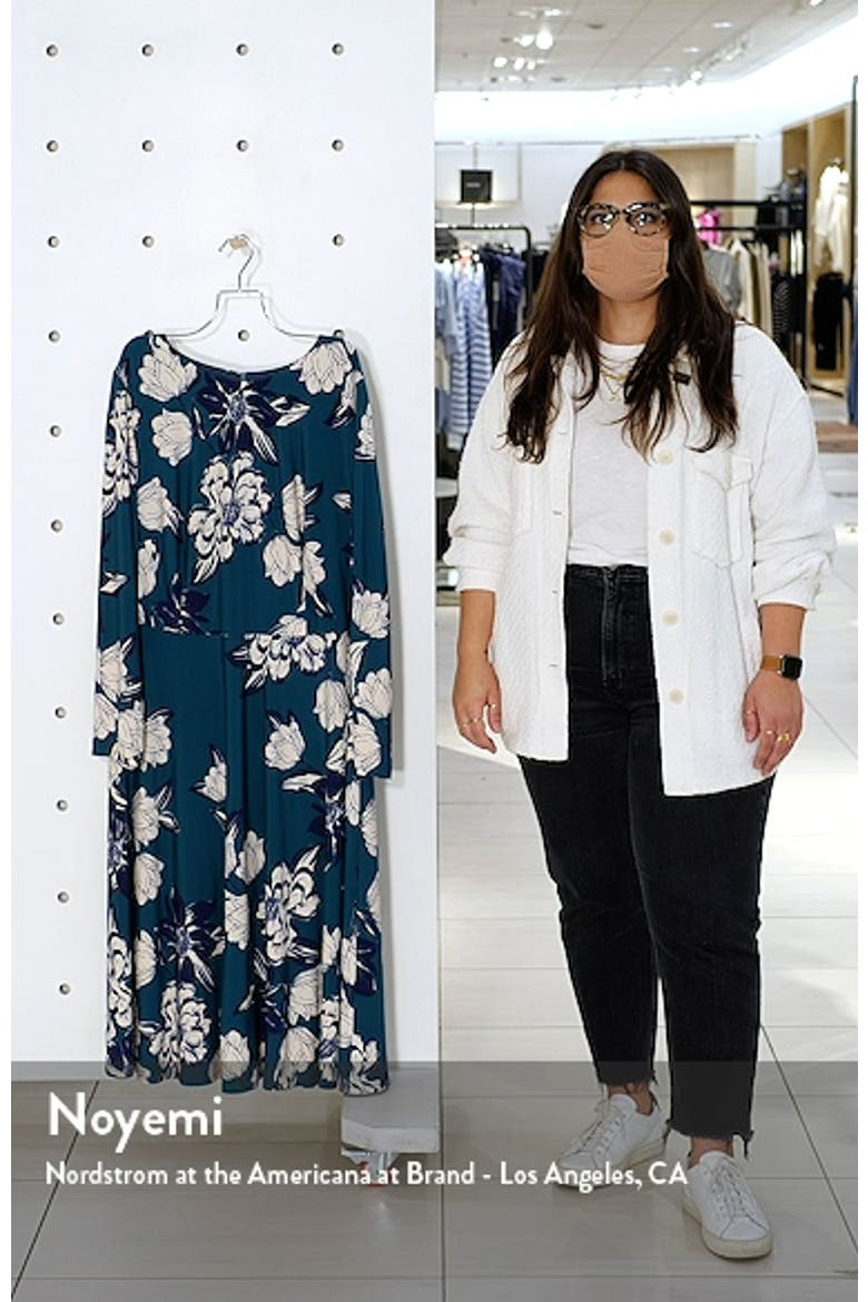 Floral Long Sleeve Midi Dress video