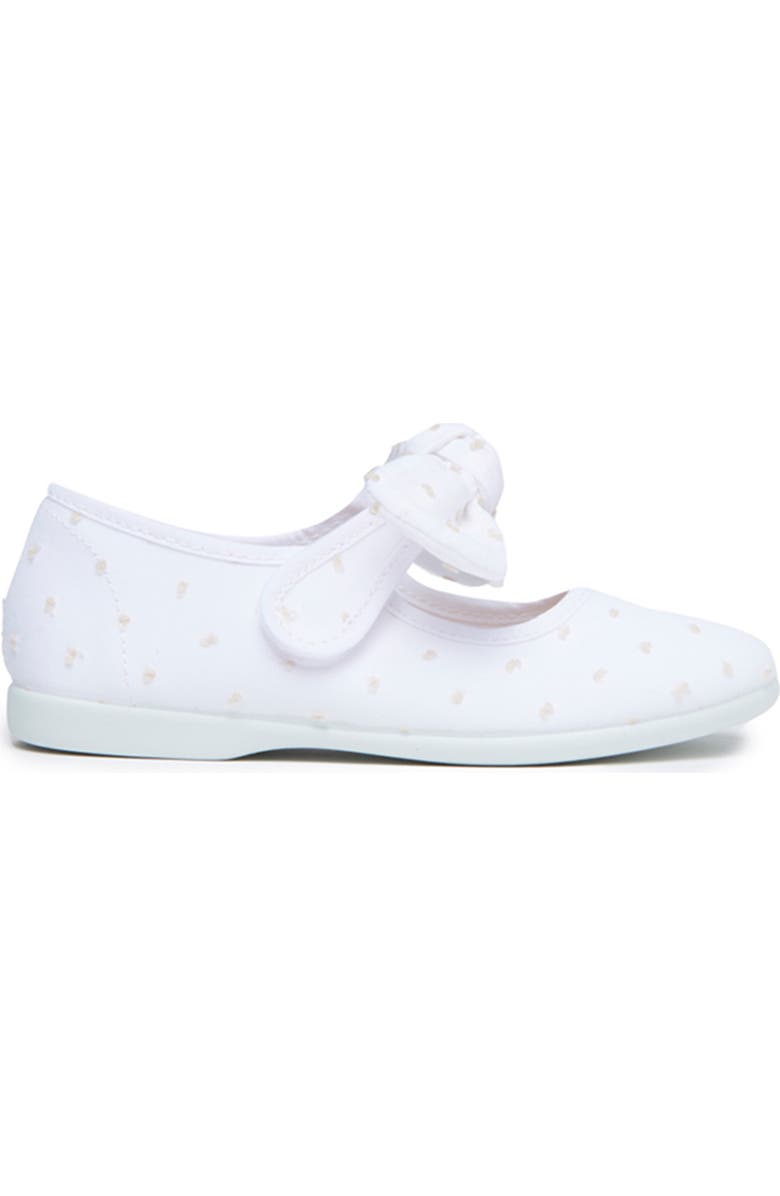 CHILDRENCHIC Swiss Dot Mary Jane Canvas Sneaker, Main, color, White