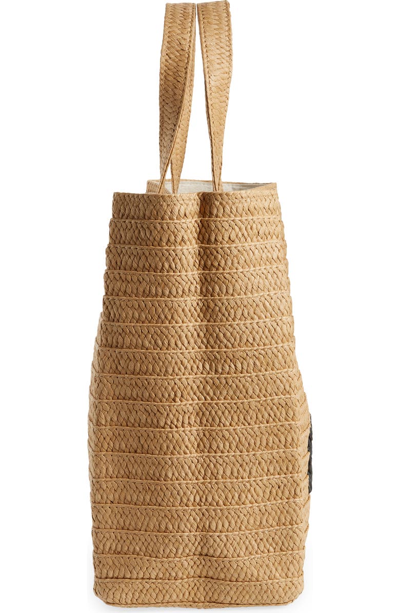 BTB Los Angeles Salty as a Beach Straw Tote, Alternate, color,