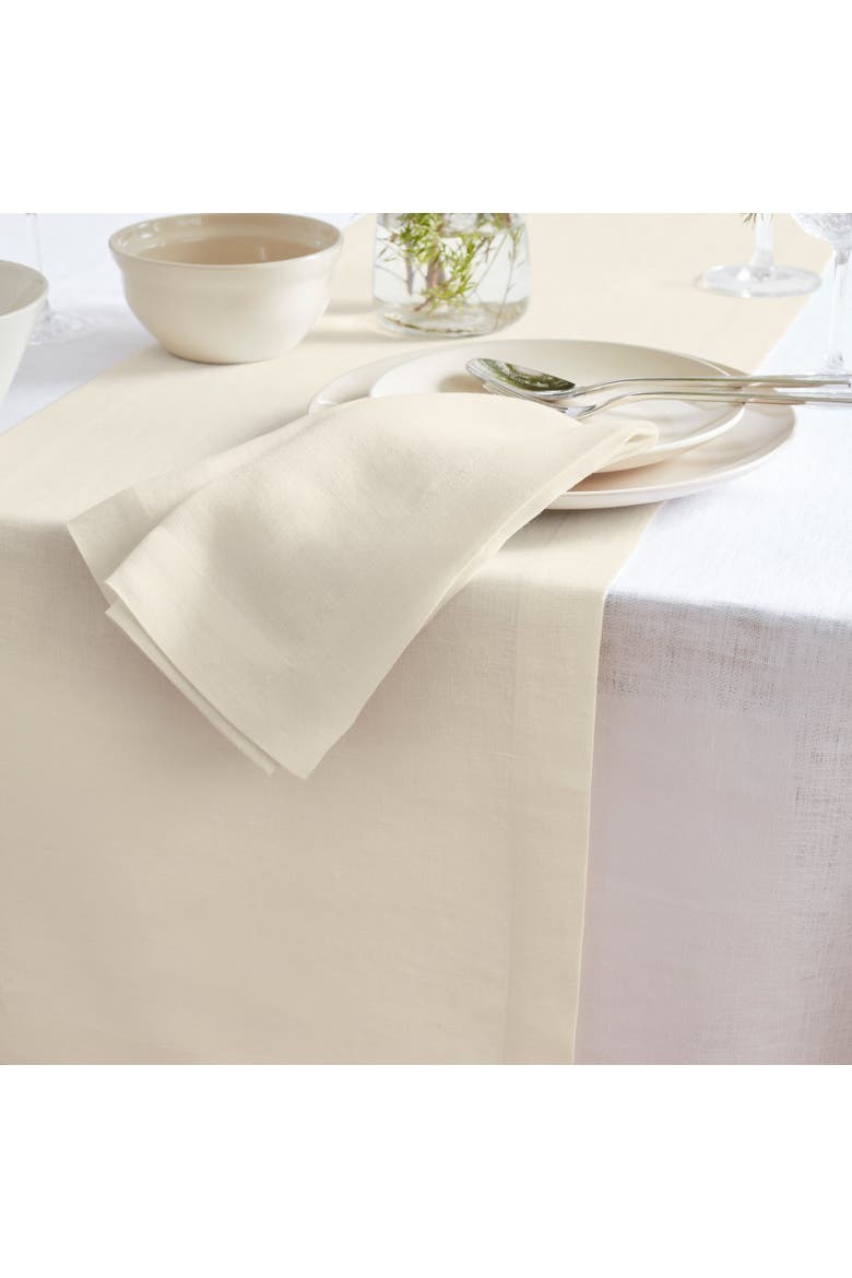 Linen Dinner Napkins Set of 4, 20 x 20" - Sonoma, Alternate, color, Ivory