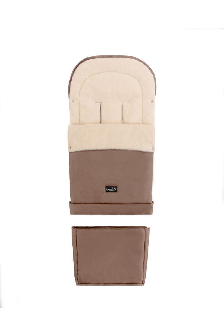 Scandinavian Organic Wool Adjustable Footmuff, Alternate, color, Beige