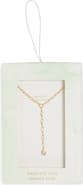 ARGENTO VIVO Pear CZ Y-Drop Necklace