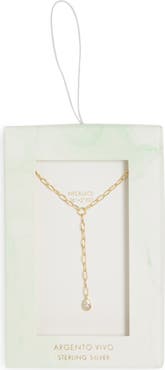 ARGENTO VIVO Pear CZ Y-Drop Necklace