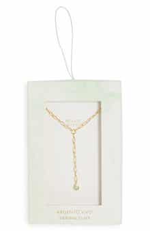 ARGENTO VIVO Pear CZ Y-Drop Necklace