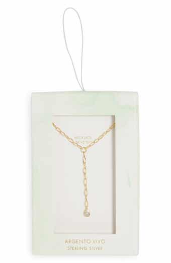ARGENTO VIVO Pear CZ Y-Drop Necklace