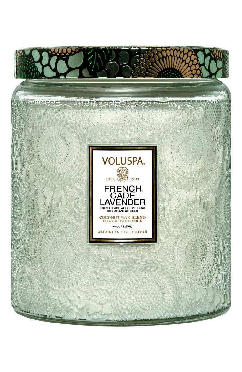 Voluspa French Cade Lavender Luxe Jar Candle, Main, color, Lavender