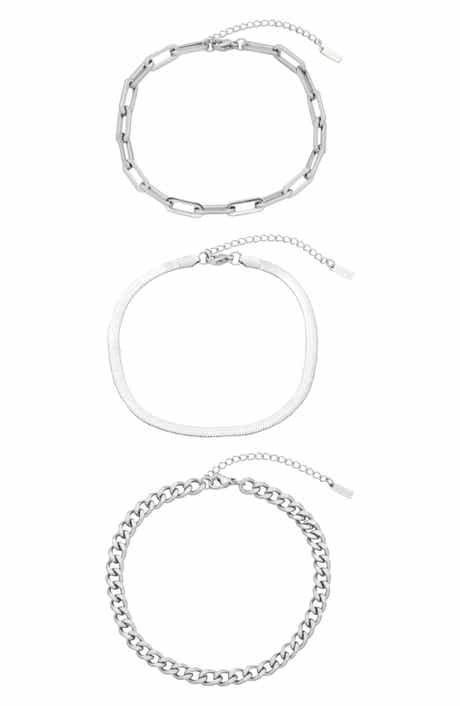 st. Moran Set of 3 Assorted Chain Bracelets