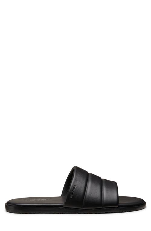 Stuart Weitzman Brentin Slide Sandal In Black