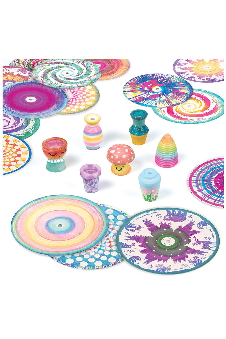 Kids' Mini Pottery & Spin Art Studio, Alternate, color, MULTI