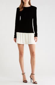 WAYF Maddie Long Sleeve Minidress