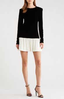 WAYF Maddie Long Sleeve Minidress