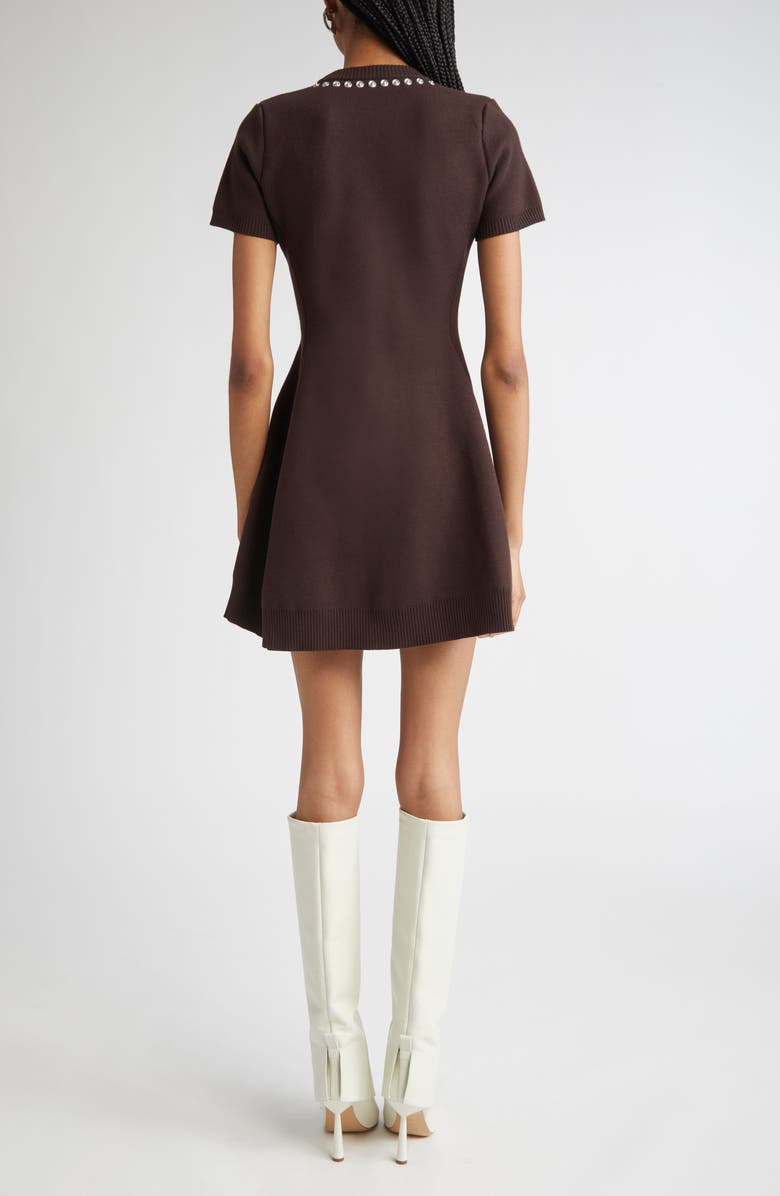 Coperni Snap Detail Babydoll Sweater Dress, Alternate, color, 