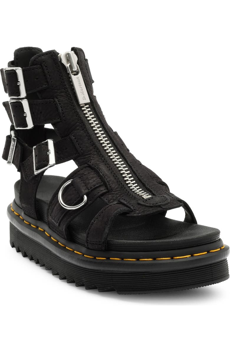 Dr. Martens Olson Gladiator Sandal, Main, color, Charcoal Grey