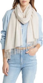 Nordstrom Tissue Weight Wool & Cashmere Scarf