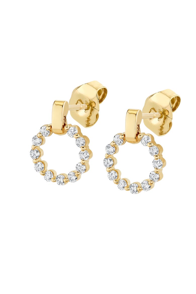 Cloud Single Drop Earrings, Main, color, Yellow Gold