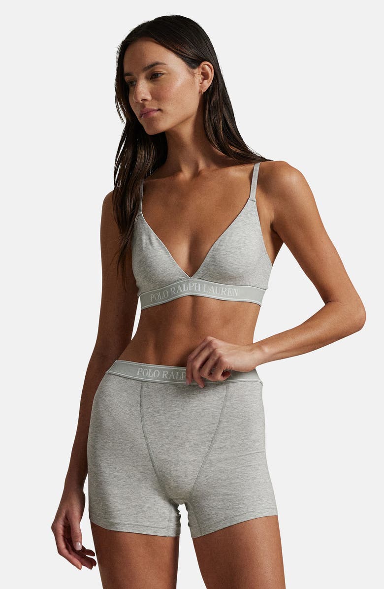 Polo Ralph Lauren Logo Band Knit Boxers, Alternate, color, Heather Grey