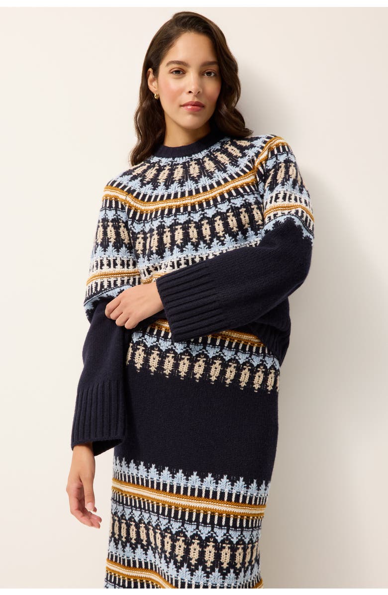 Marie Oliver Dion Sweater, Main, color, Sea