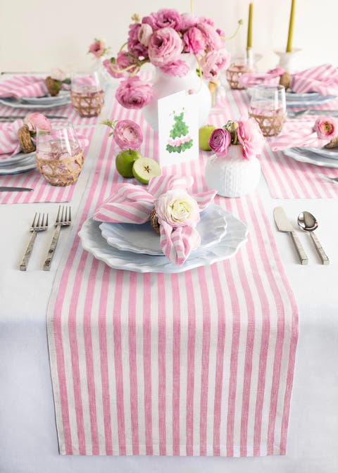 Linen Table Runner - Amalfi Stripe