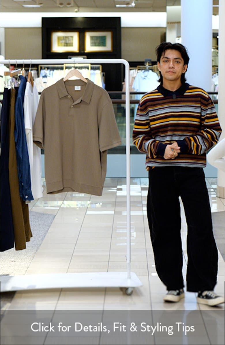 Regular Fit Chunky Knit Polo, sales video thumbnail