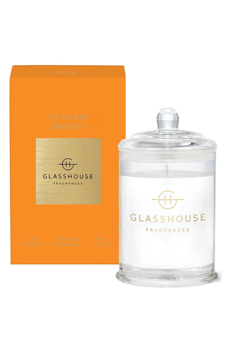Glasshouse Fragrances St. Barts Bronze Scented Candle, Main, color, St Barts Bronze