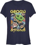 Star Wars: The Mandalorian and Grogu Junior's Star Wars The Mandalorian and Grogu The Child And Friends Collage Graphic T-Shirt