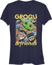 Star Wars: The Mandalorian and Grogu Junior's Star Wars The Mandalorian and Grogu The Child And Friends Collage Graphic T-Shirt